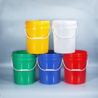 China Food Grade Safe 5 Litre Silk Screen Printing Plastic Bucket for Paint Popcorn Container for sale