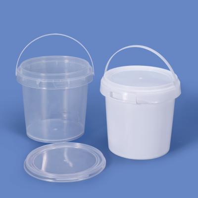 China Transparent Multifunctional 3L Set Packing Plastic Bucket with Lid and Sealing Strip for sale