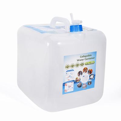 China 5L 10L 15L 20L BPA Free LDPE Drinking Water Tank with Tap Portable and Transparent for sale