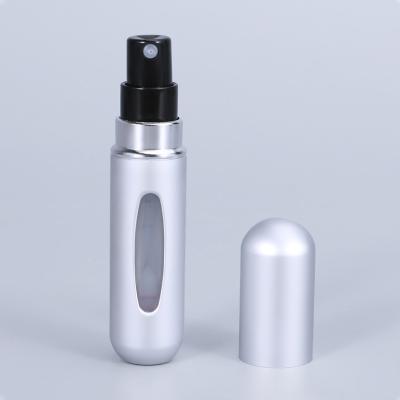 China Purple 5ml Portable PP Plastic Spray Bottles With Pump Head for Perfume Decanters for sale