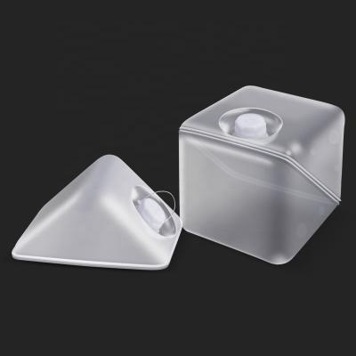 China Translucent Foldable Collapsible Drinking Water Carrier Square 5/10/15/20L for Hiking for sale