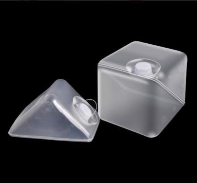 China Support Room Space Selection Clear Folding Transparent Food Grade Plastic Bucket Bag for sale