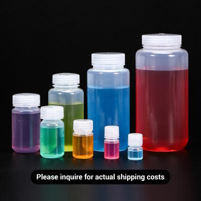 China Wide Neck 250 Ml Reagent Bottle Plastic PP Polypropylene Sample Bottles for sale