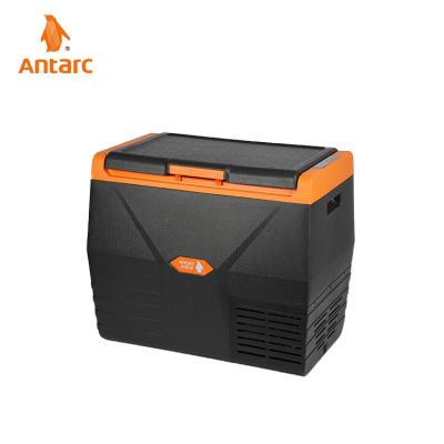 China ABS 35L ​​DC 12/24V Small Portable Plastic Outdoor Cooler Box Cooler Car Vehicle Refrigerator for sale