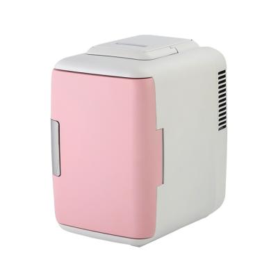 China DC 12V Portable Multi-Function Home Travel Fridge New Mini Car ABS Freezer 5L Cooler Desktop Mini Fridge for sale