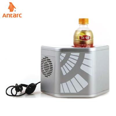 China ABS Beverage Cooler Electric Beverage Cooler Office Home Desktop Use Beer Can Bottle Cooler for sale