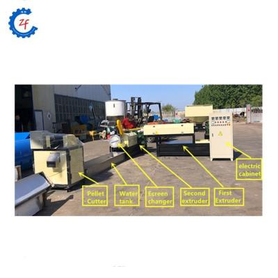 China Machinery Repairs Workshop Plastic Pellet Making Machine Waste Plastic Recycling Line Plastic Film Pelletizing Machine for sale