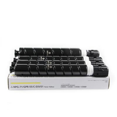 China COMPATIBLE Factory Wholesale Japan Import iR C5535/5540/5550/5561 Toner Cartridge NPG-71/GPR-55/C-EXV51 for sale