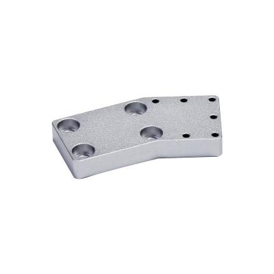 China YOUNDERM Precision Aluminum Professional Silver Outdoor CNC Machined Aluminum Anodized Part for sale