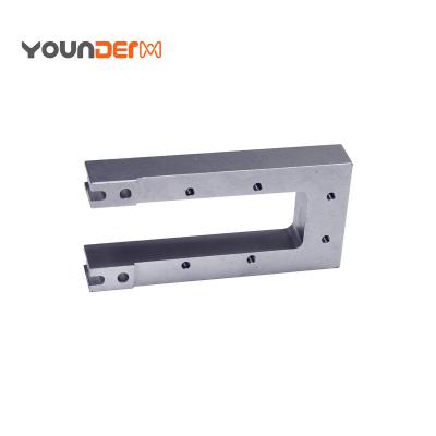 China YOUNDERM Precision Silver Aluminum Custom Fixture Anodized Aluminum CNC Machining Parts for sale