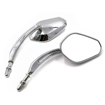 China Classic Type Steel Motorcycle Mirrors Retro Rear View, Chrome Motorcycle Rear View Side Mirror For Harley Road King for sale