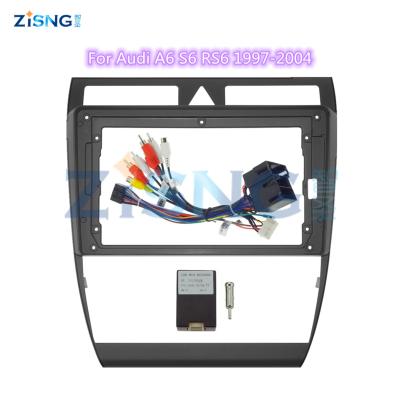 China For Car Radio Screen Car Android Radio Video Player Wire Fascial View Dash Kits Car Wiring For Audi A6 S6 RS6 1997-2004 for sale