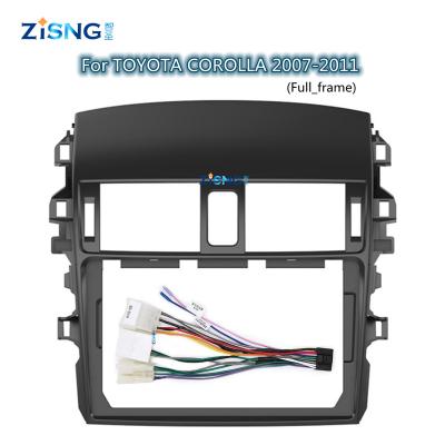 China For Car Radio Screen Car DVD Player With Cable Fascial View Dash Kits Car Wiring For TOYOTA COROLLA 2007-2011 (Full_frame) for sale