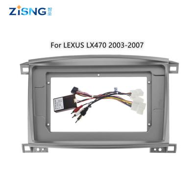 China For Car Radio Screen Car Android Radio Video Player Wire Fascial View Dash Kits Car Wiring For LEXUS LX470 2003-2007 for sale