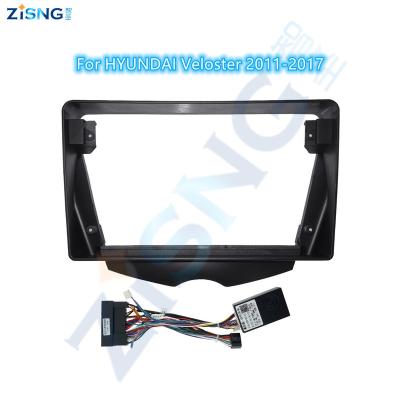 China For Car Radio Screen Car Android Visual Radio Player With Cable Fascial View Dash Kits Car Wiring Harness For HYUNDAI Veloster 2011-2017 for sale