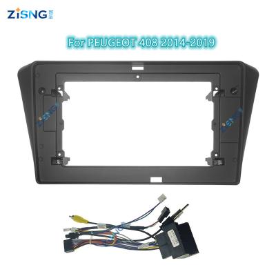 China For car radio screen car navigation cable Fascial view dashboard kits car wiring for PEUGEOT 408 2014-2019 for sale