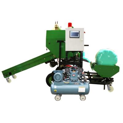 China Bale Hay Rice Wheat Straw Corn Silage Round Baler Machine Silage Harvester Silage Baler And Packing Machine For Sale for sale