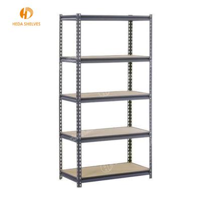 China Boltless Racking Garage Corrosion Protection 5 Tier Storage Shelves Shelving Unit Stacking Racks for sale