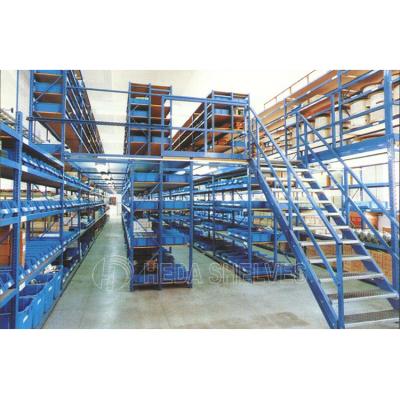 China Factory Direct Sale Corrosion Protection Buries Racking Warehouse Storage Mezzanine Floor Racking System for sale