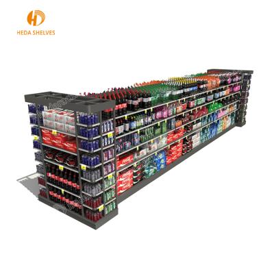 China China fashion heda supplier metal shop rack gondola shelving double sided single sided supermarket shelf for sale for sale