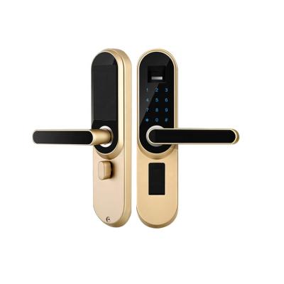 China Anti-theft Digital Biometric Electronic Password Lock Bedroom Fingerprint Electronic Door Lock For Home Indoor Used for sale