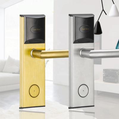 China Apartment Rfid Card Reader Door Lock Digital Battery Hotel Lock for sale