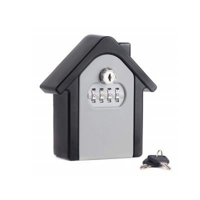 China Wall Mounted Home/Apartment Portable Outdoor Password Safe Box 4 Digit Lock Lockbox Combination For Keys Storage for sale