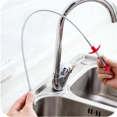 China Spring Viable Pipe Remover Dredge Tub Sink Sewer Hair Household Tool Household Tool Drain Clog Cleaner for sale