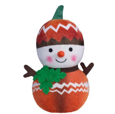 China Promotion Customized Cute Plush Toy Christmas Decorations Snowman Cotton Sound Doll Gifts Or Toys For Kids Gifts for sale