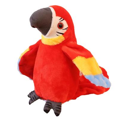 China New Gift Parrot Electric Plush Toy Can Record And Learn Talking Parrot for sale