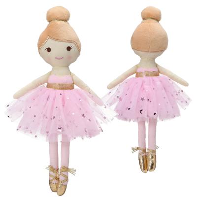 China Custom Lovely Black Baby Stuffed Plush Fashion En71 Doll Girls Dressing Plush Toys Wholesale Rag Dolls Baby Plush Toy for sale