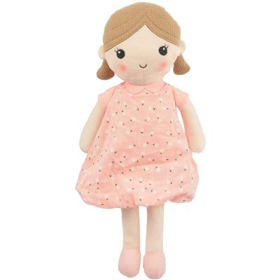 China Plush OEM Shape Customization American Logo Handmade Soft Smiling Stuffed Dolls For Girls Children Plush Baby Stuffed Toys for sale