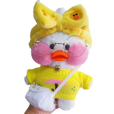 China Small Coffee Stuffed Animal Cuddly Decorative Mimi Duck Soft Plush Duck Toys by Doll Yellow for sale