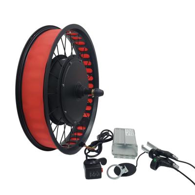 China Ready to ship in stock 48v 500w brushless motor snow motor electric bike kit fat tire ebike conversion kits for sale 20