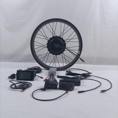 China Factory price 48v 750w brushless fat tire 20x4.0 hub motor snow ebike conversion kits waterproof electric bike kit 20