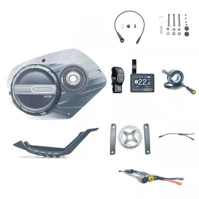 China 2021 Bafang M500 M500 MID DRIVE SYSTEM MM G520.250 Mid Drive Motor Kits M500 Bike Kit Original Crank Electric Conversion Kit Geared Motor 20