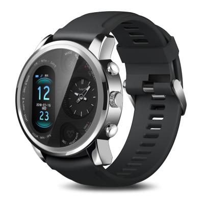 China T3Pro Dual Touch Screen Smart Watch Multifunctional Smart Sports Time Zone Display Heart Rate Waterproof Watch for sale