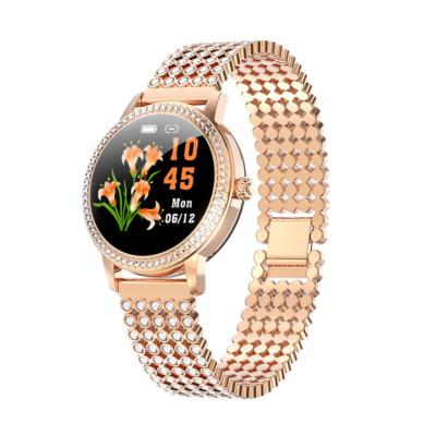 China 2020 New Arrival MP3 Playback IP68 Stainless Steel Waterproof Women's Smart Watch Heart Rate Blood Pressure Monitor Sport Smartwatch for sale