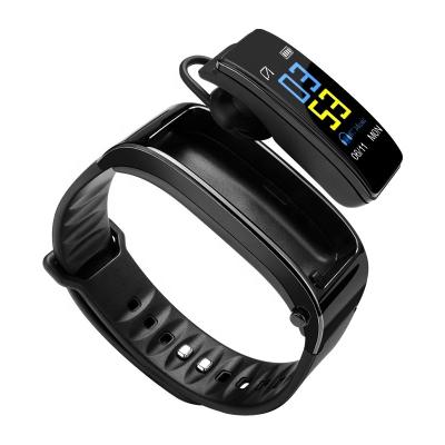 China Hot Touch Screen 2 in 1 Fitness Tracker Smart Band Maintenance Y3 Sport Smart Wristband with BT Earphone for Android and IOS Smart Watch Y3 band for sale