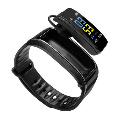 China 2019 New Arrival Ear Hook Y3 Plus Color Screen Heart Rate Monitor Pedometer Sports Wristband Fitness Tracker Smart Maintenance Band for sale