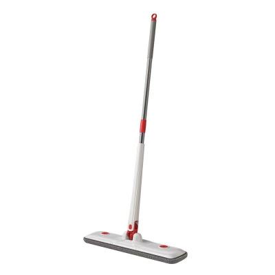 China Sustainable New household wet and dry hotel cleaning large panel  hand wringing hand-free folding flat mop for sale