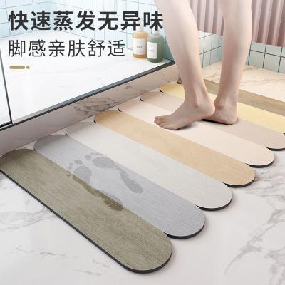 China Sustainable Bathroom quick-drying absorbent non-slip foot mats wear-resistant washable for sale