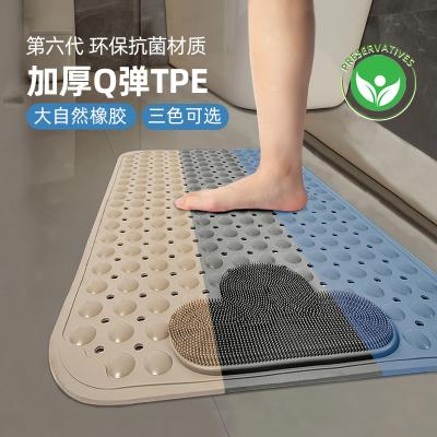 China Sustainable With suction cups waterproof thickened anti-wrestling foot mats for pregnant women bathtub shower mats for sale