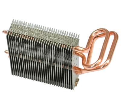 China Aluminum alloy small aluminum heatsink with 4mm heatpipe for projector for sale