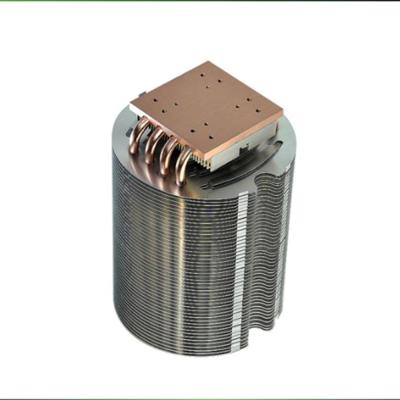 China Customized 200W High Power Round Heat Pipe Heatsink LED Lighting 280*130*58mm for sale