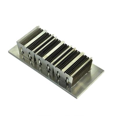 China Aluminum LED 60W Zipper Fin Aluminum Heatsink With Heat Pipe for sale