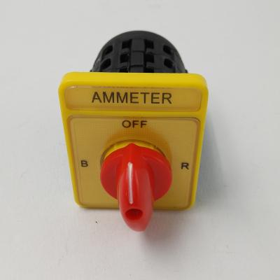 China Cam Switch Rotary Ammeter Volt-Ampere Selector Rotary Inverter With 3pole 4position 20a Ammeter Rotary Selector for sale