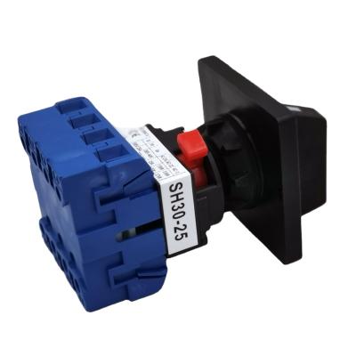 China Rotary Control Switch 25A Isolator Switch 4P With Single Hole Installation And On Off Handle Operation Type LW30 Series for sale