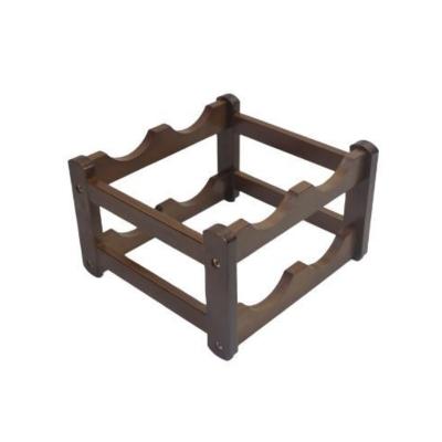 China 2 Layer Cooling Durable Hot Selling Delicate Bamboo Wine Rack 4 Small Wooden Bottles for sale