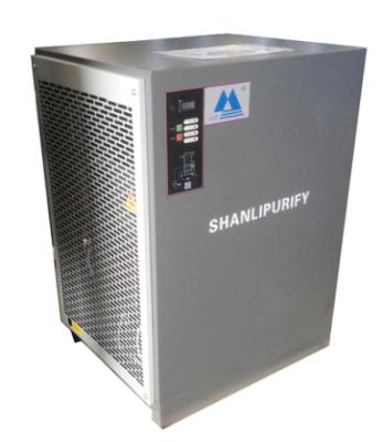 China Medicine Curing High Temperature 39m3/h Air Cooled Refrigerant Compressed Air Dryer For Air Compressor for sale